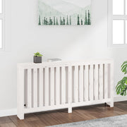 Radiatorombouw 169X19X84 Cm Massief Grenenhout Wit Naturel