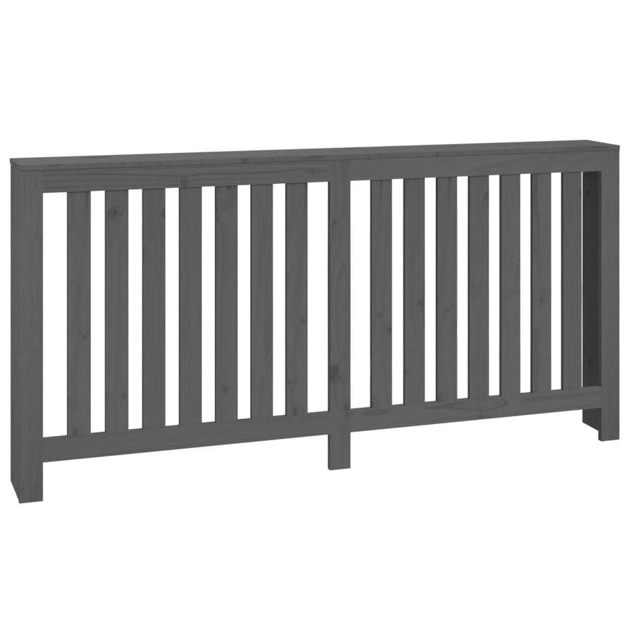 Radiatorombouw Massief Grenenhout 169 x 19 x 84 cm Grijs
