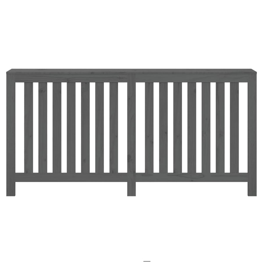 Radiatorombouw Massief Grenenhout 169 x 19 x 84 cm Grijs