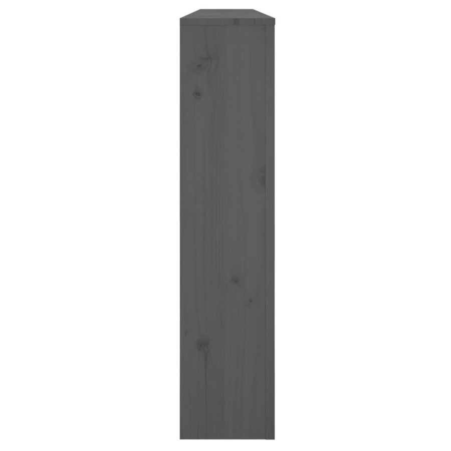 Radiatorombouw Massief Grenenhout 169 x 19 x 84 cm Grijs