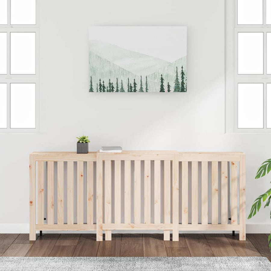 Radiatorombouw 210X21X85 Cm Massief Grenenhout