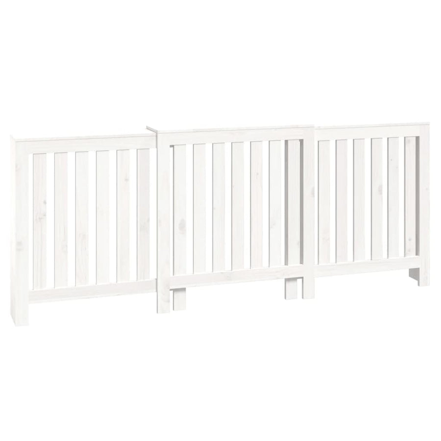 Radiatorombouw 210X21X85 Cm Massief Grenenhout Wit