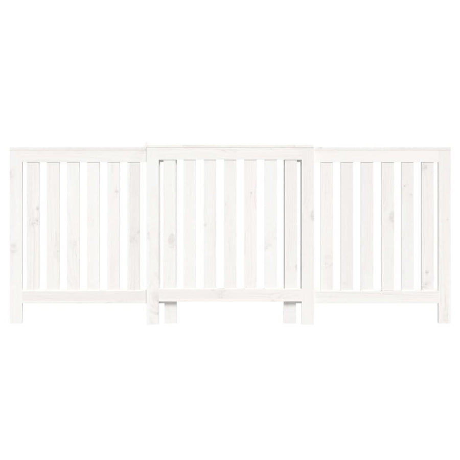 Radiatorombouw 210X21X85 Cm Massief Grenenhout Wit