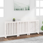 Radiatorombouw 210X21X85 Cm Massief Grenenhout Wit
