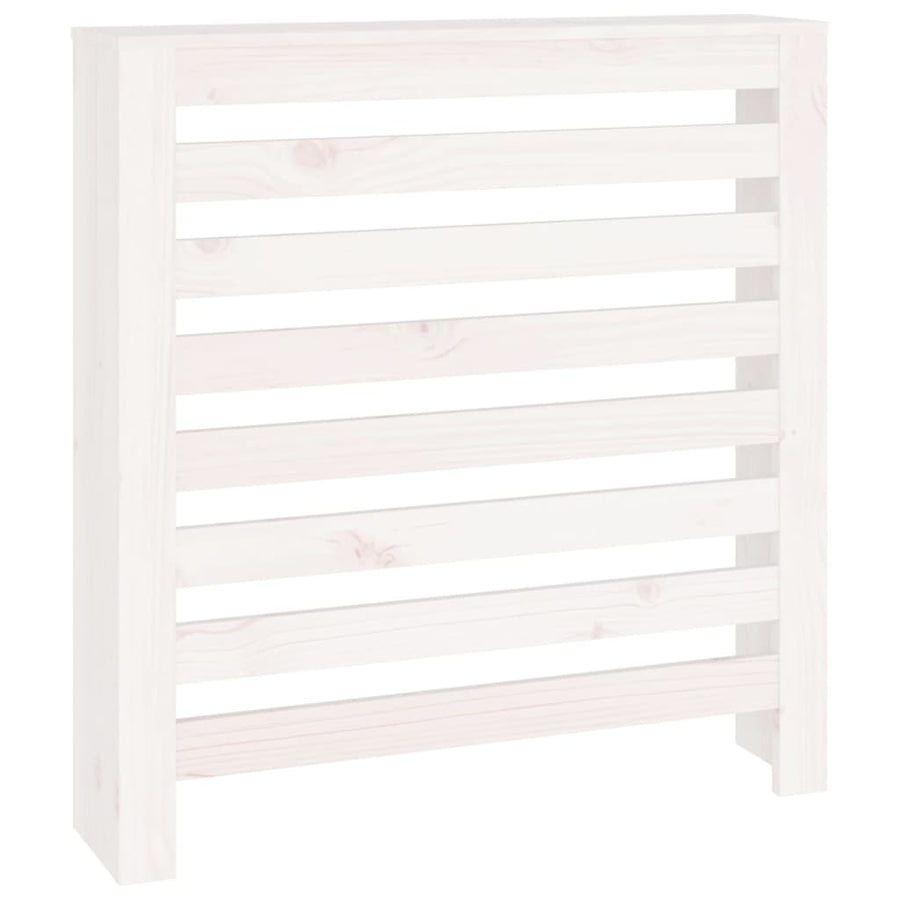 Radiatorombouw 79,5X19X84 Cm Massief Grenenhout Wit