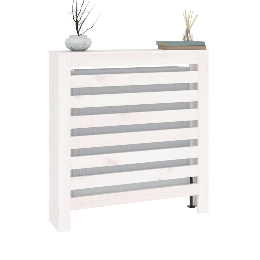 Radiatorombouw 79,5X19X84 Cm Massief Grenenhout Wit