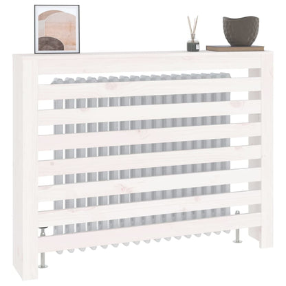 Radiatorombouw 108,5X19X84 Cm Massief Grenenhout Wit