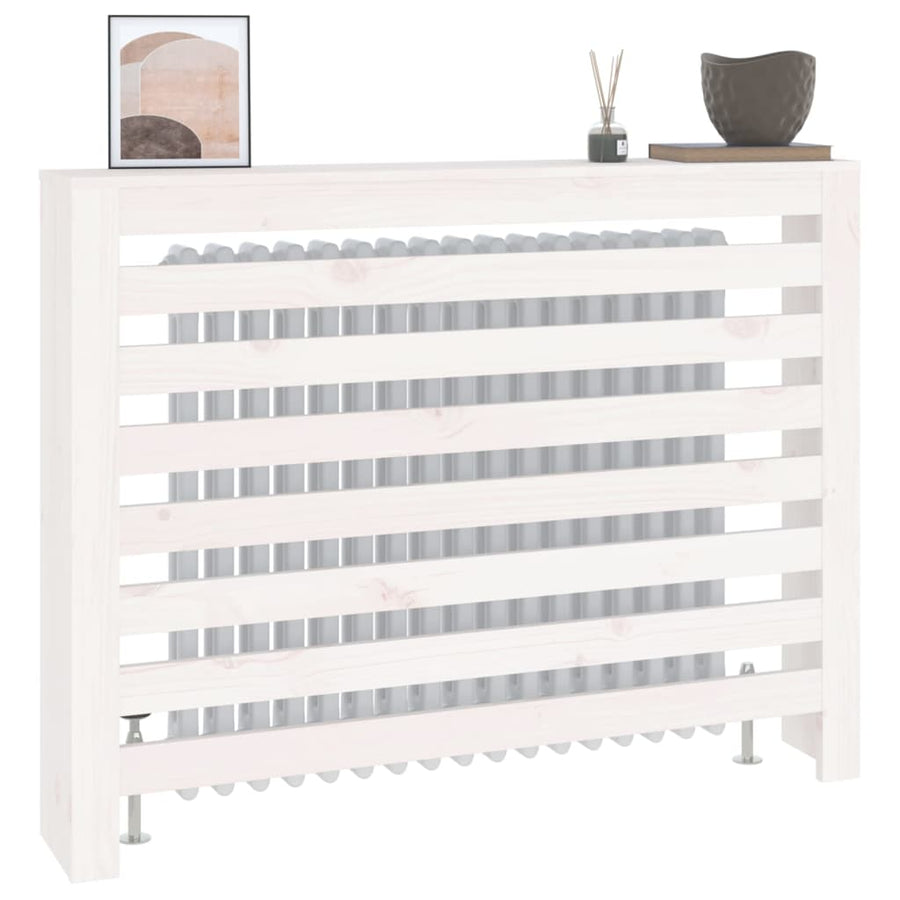 Radiatorombouw 108,5X19X84 Cm Massief Grenenhout Wit