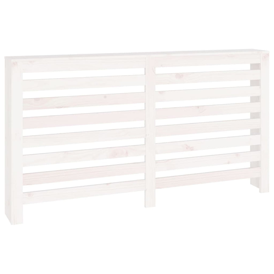 Radiatorombouw 153X19X84 Cm Massief Grenenhout Wit