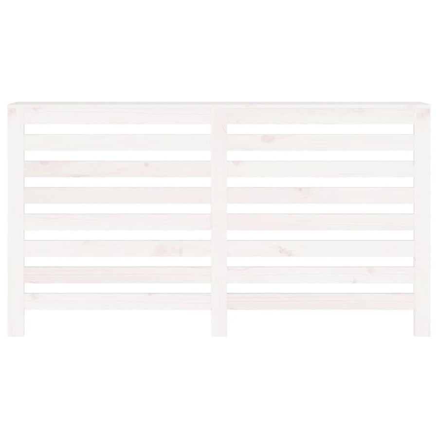 Radiatorombouw 153X19X84 Cm Massief Grenenhout Wit