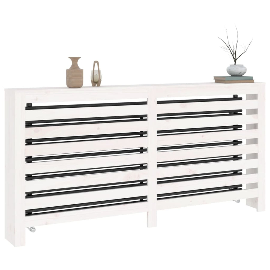 Radiatorombouw 169X19X84 Cm Massief Grenenhout Wit