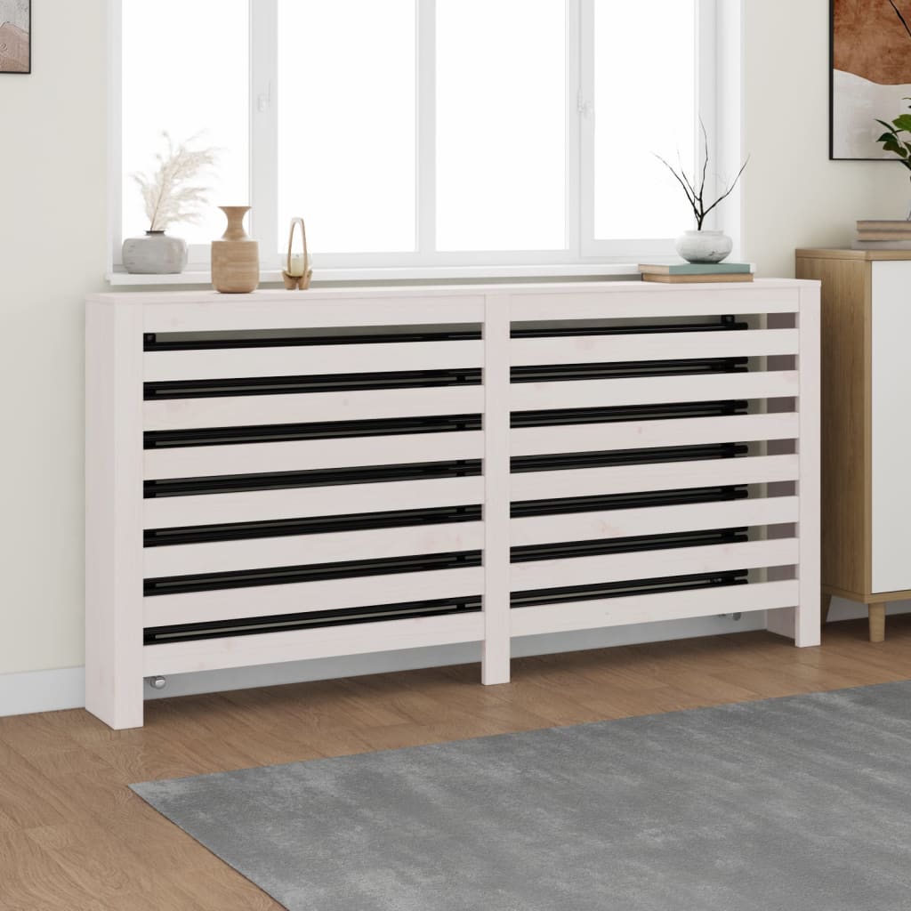 Radiatorombouw 169X19X84 Cm Massief Grenenhout Wit