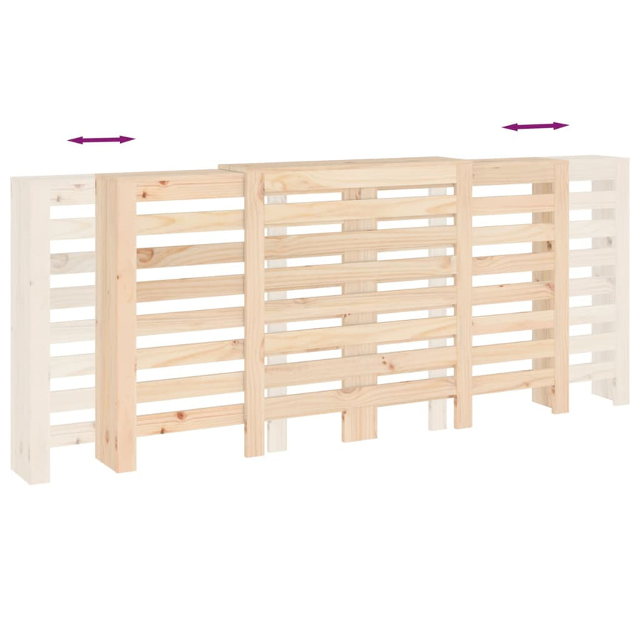 Radiatorombouw 210X21X85 Cm Massief Grenenhout