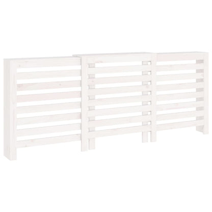 Radiatorombouw 210X21X85 Cm Massief Grenenhout Wit