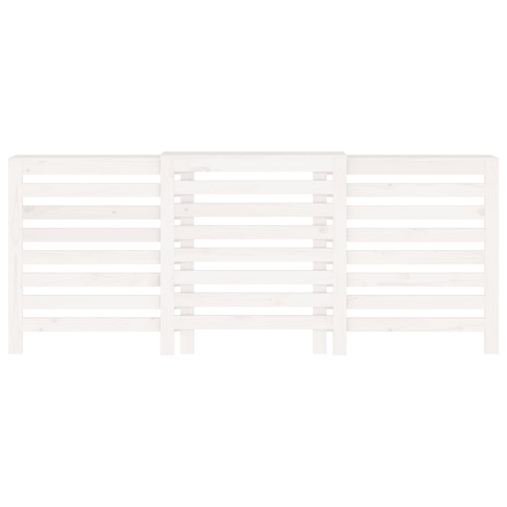 Radiatorombouw 210X21X85 Cm Massief Grenenhout Wit