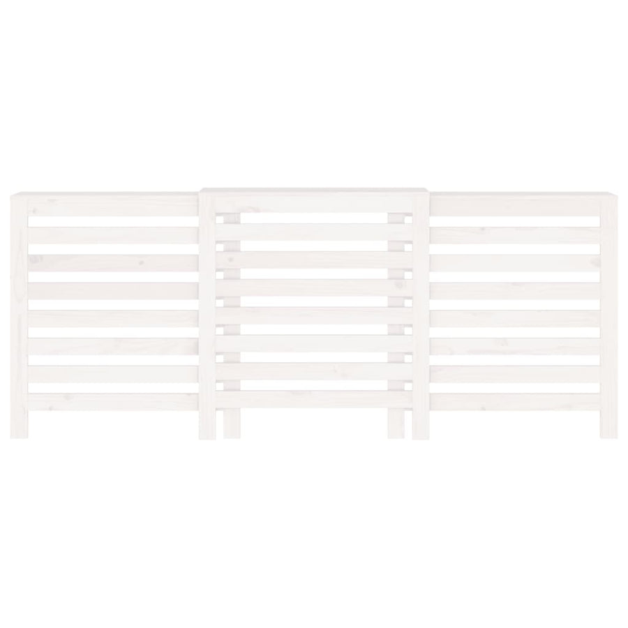 Radiatorombouw 210X21X85 Cm Massief Grenenhout Wit