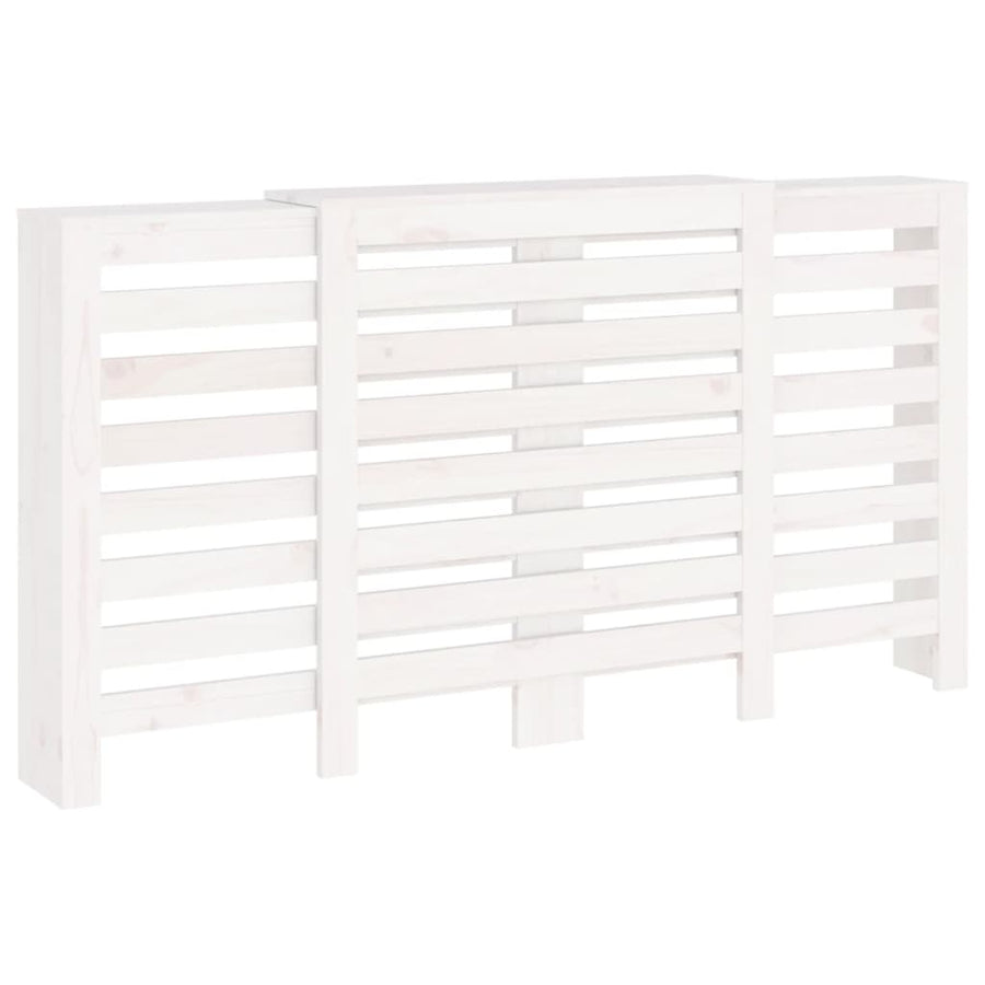 Radiatorombouw 210X21X85 Cm Massief Grenenhout Wit
