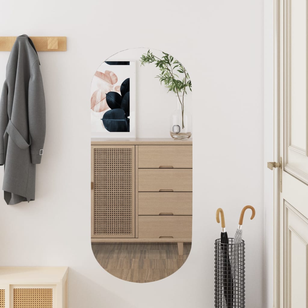 Wandspiegel 35x80 cm ovaal glas 35 x 80 cm zonder LED ovaal