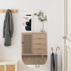 Wandspiegel ovaal 40x90 cm glas