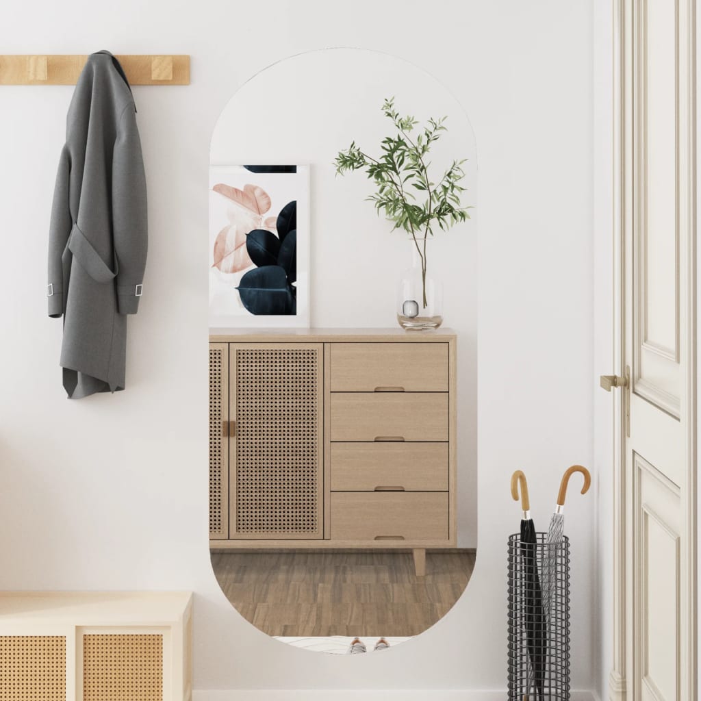 Wandspiegel 45x100 cm ovaal glas 1 45 x 100 cm ovaal