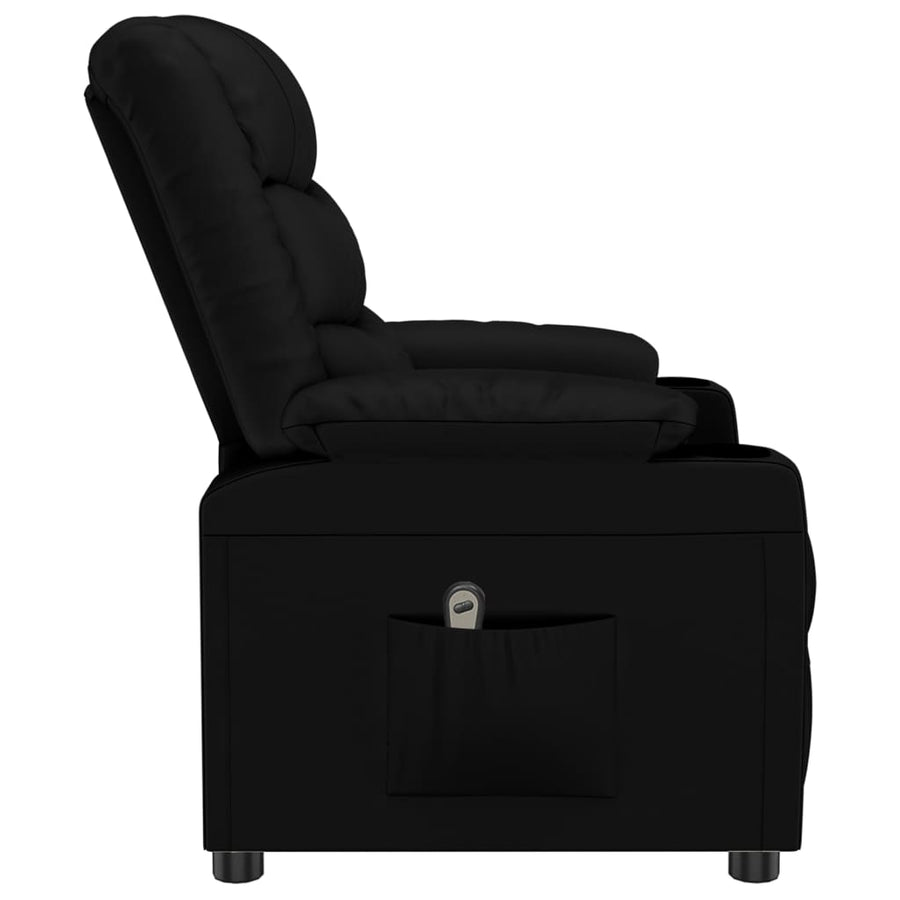 Fauteuil Elektrisch Verstelbaar Kunstleer 1 Zwart