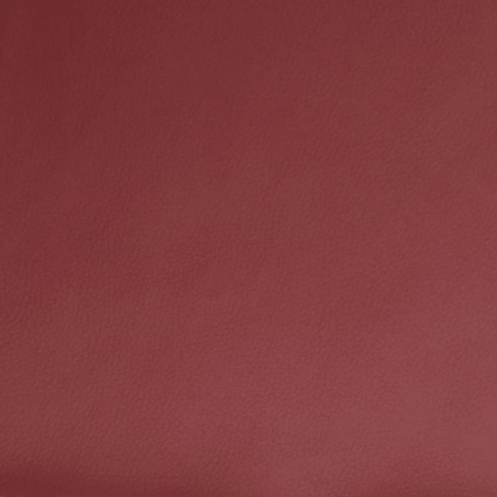 Fauteuil verstelbaar elektrisch kunstleer wijnrood