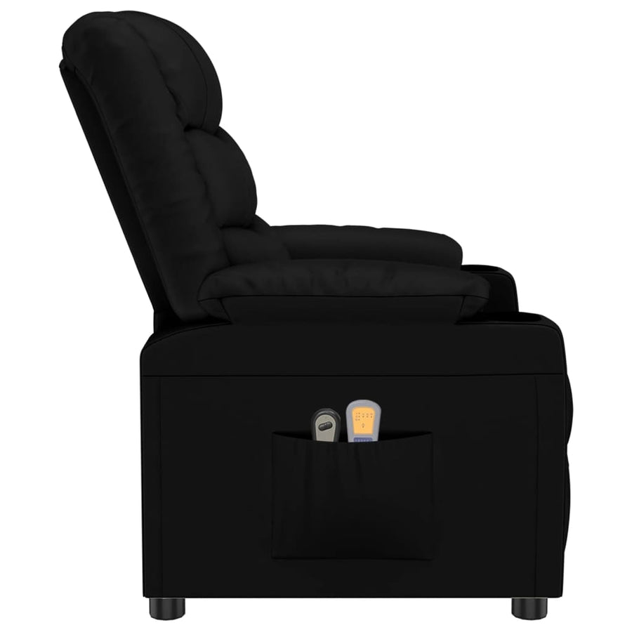 Massagestoel Elektrisch Kunstleer Zwart 1