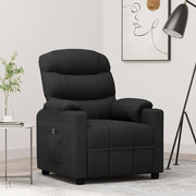 Fauteuil elektrisch verstelbaar stof zwart