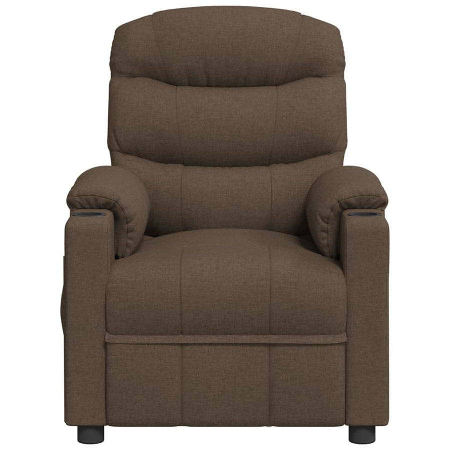 Fauteuil Verstelbaar Elektrisch Stof Bruin
