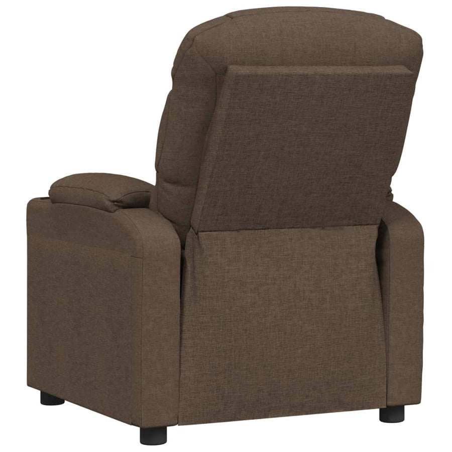 Fauteuil Verstelbaar Elektrisch Stof Bruin