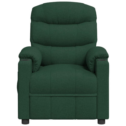 Fauteuil verstelbaar elektrisch stof donkergroen