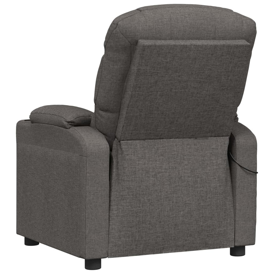 Massagestoel Elektrisch Stof Donkergrijs 1