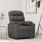 Electric fabric massage chair dark grey