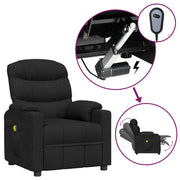 Massagestoel elektrisch stof zwart 75,5x92x105 cm