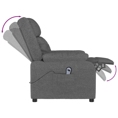 Fauteuil Elektrisch Verstelbaar Stof Donkergrijs