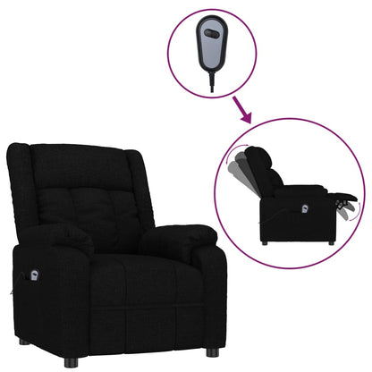 Fauteuil Verstelbaar Elektrisch Stof Zwart
