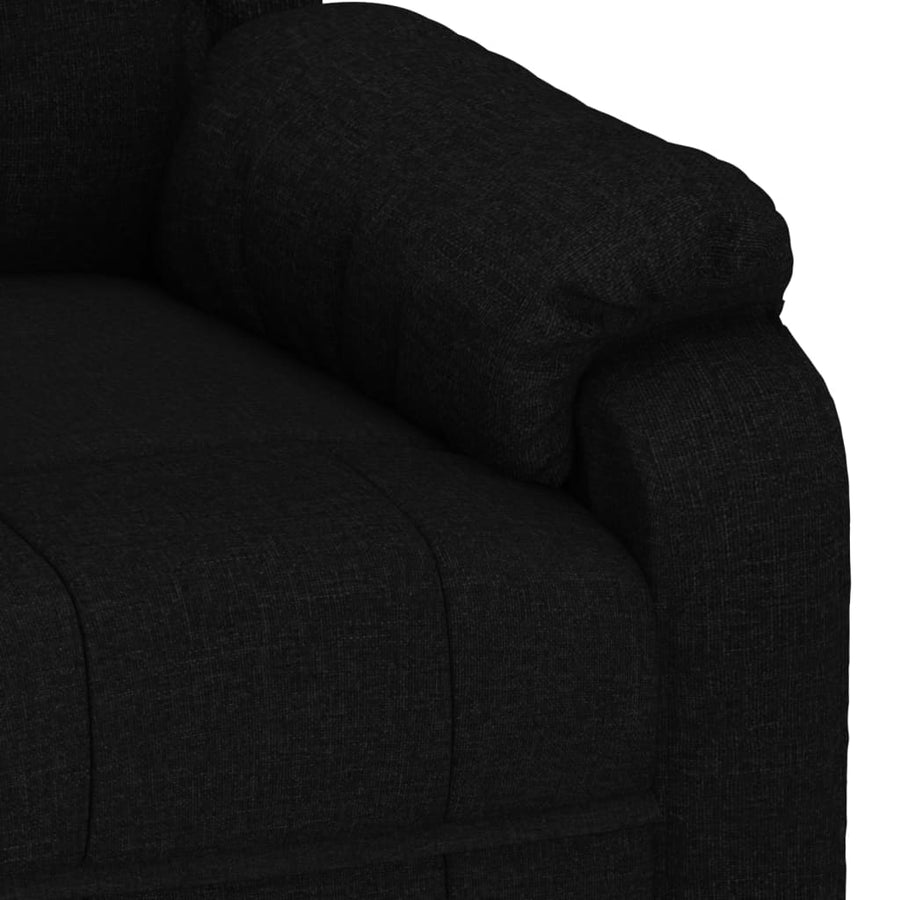 Fauteuil Verstelbaar Elektrisch Stof Zwart