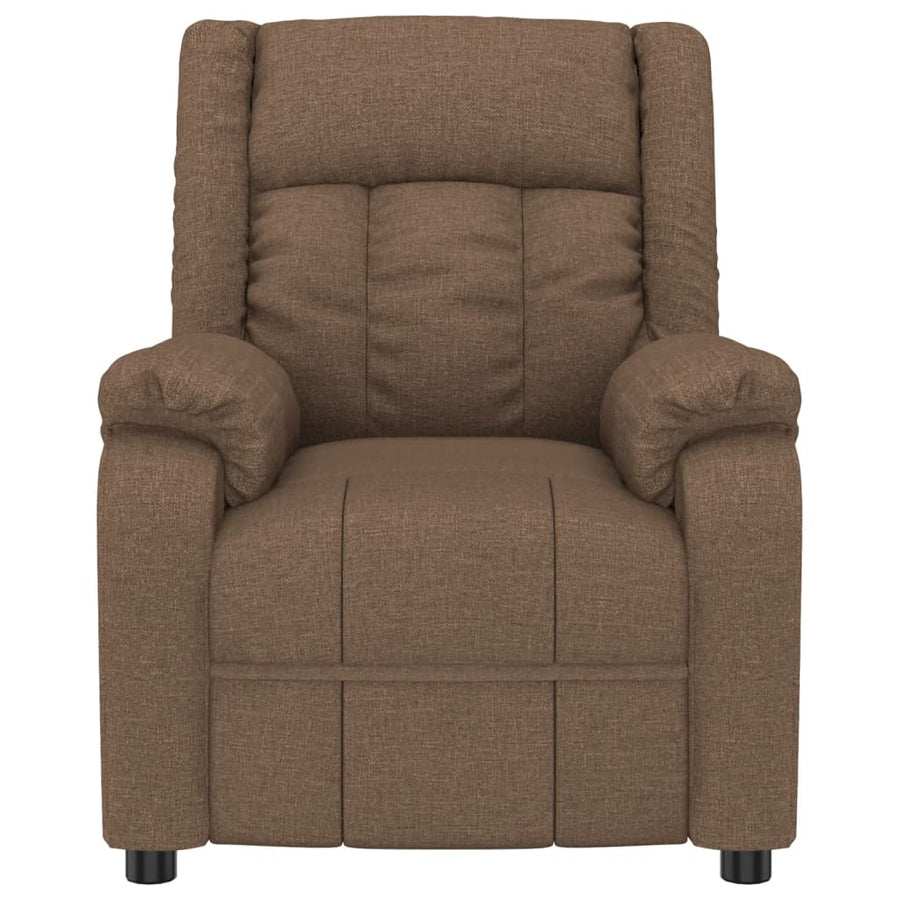 Fauteuil Verstelbaar Elektrisch Stof Bruin