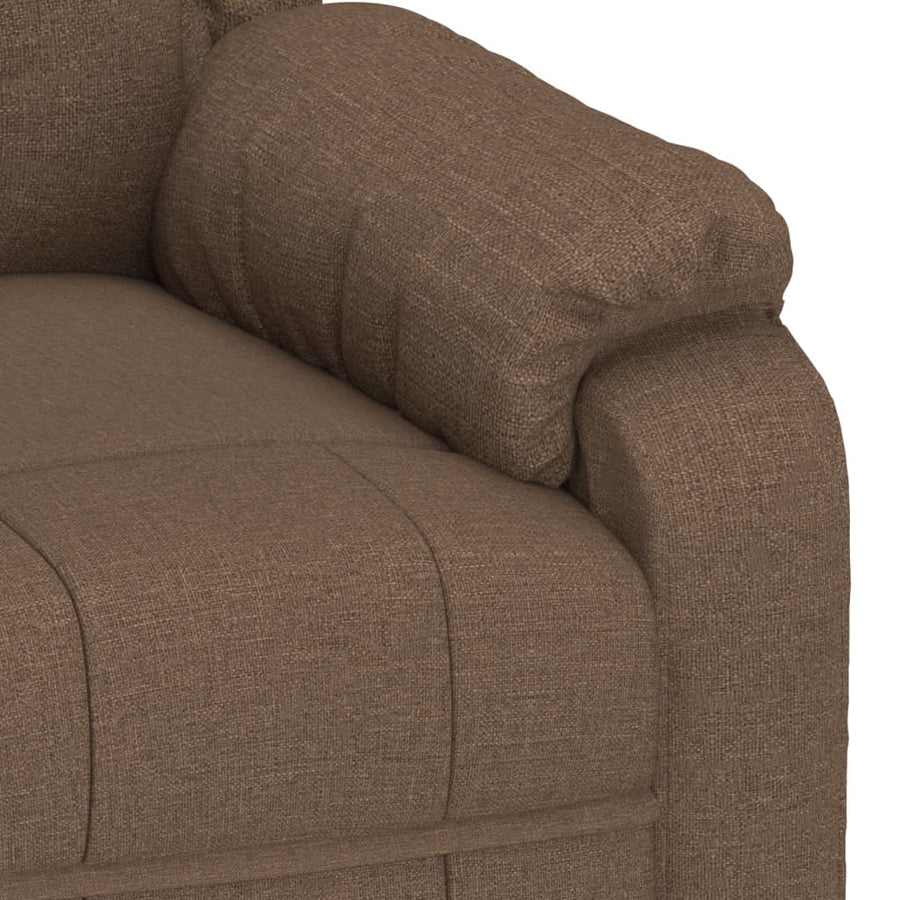 Fauteuil Verstelbaar Elektrisch Stof Bruin