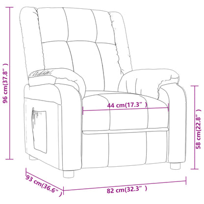 Fauteuil Verstelbaar Elektrisch Stof Taupe