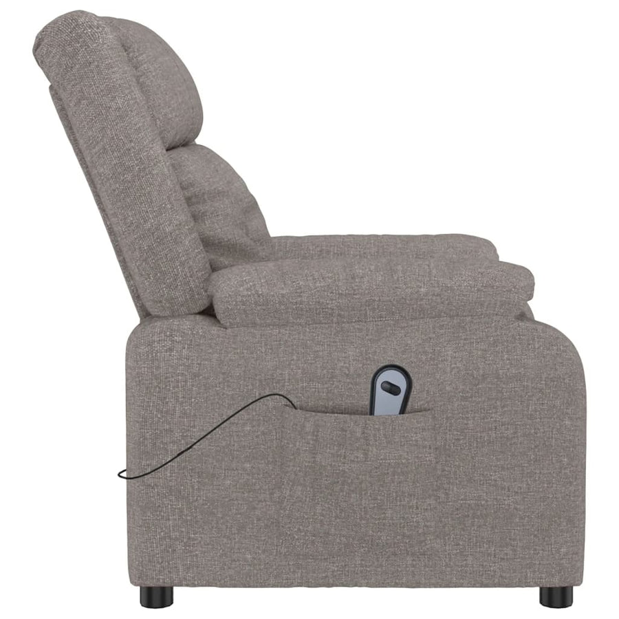 Fauteuil Verstelbaar Elektrisch Stof Taupe