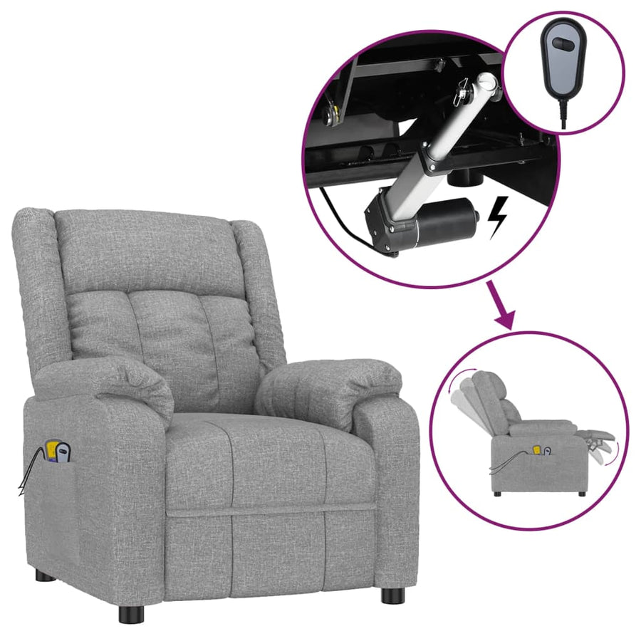 Massagestoel Elektrisch Stof