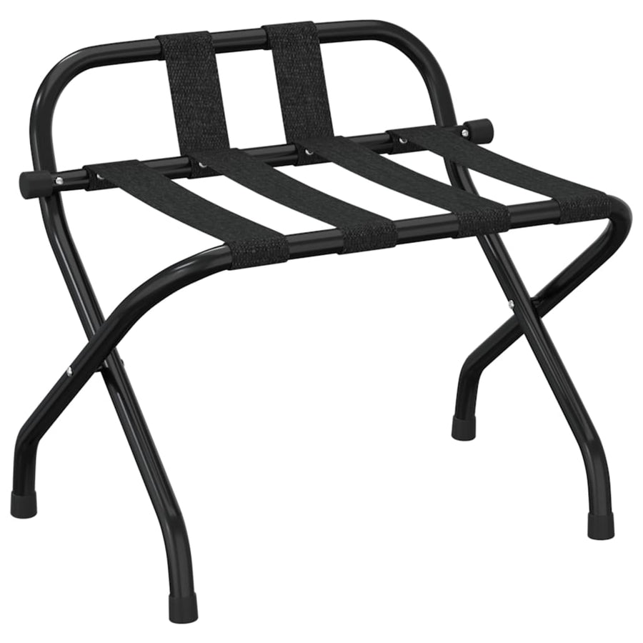 Bagagerek Met Rugleuning 56 x 39 x 52 cm Zwart