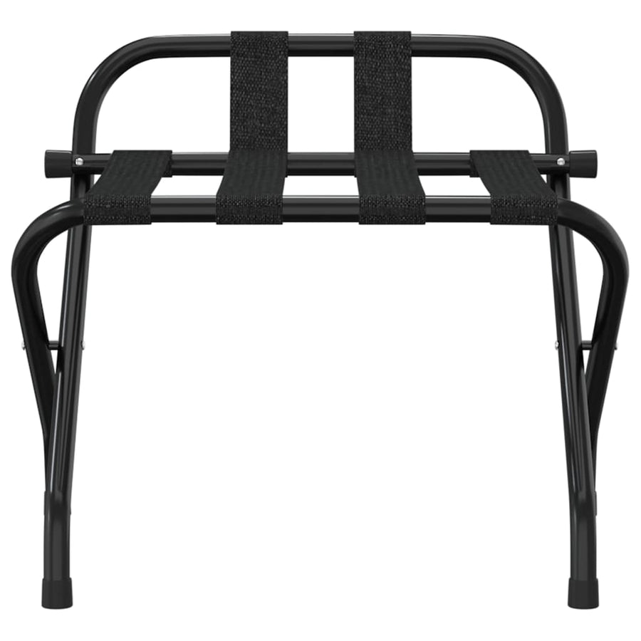 Bagagerek Met Rugleuning 56 x 39 x 52 cm Zwart