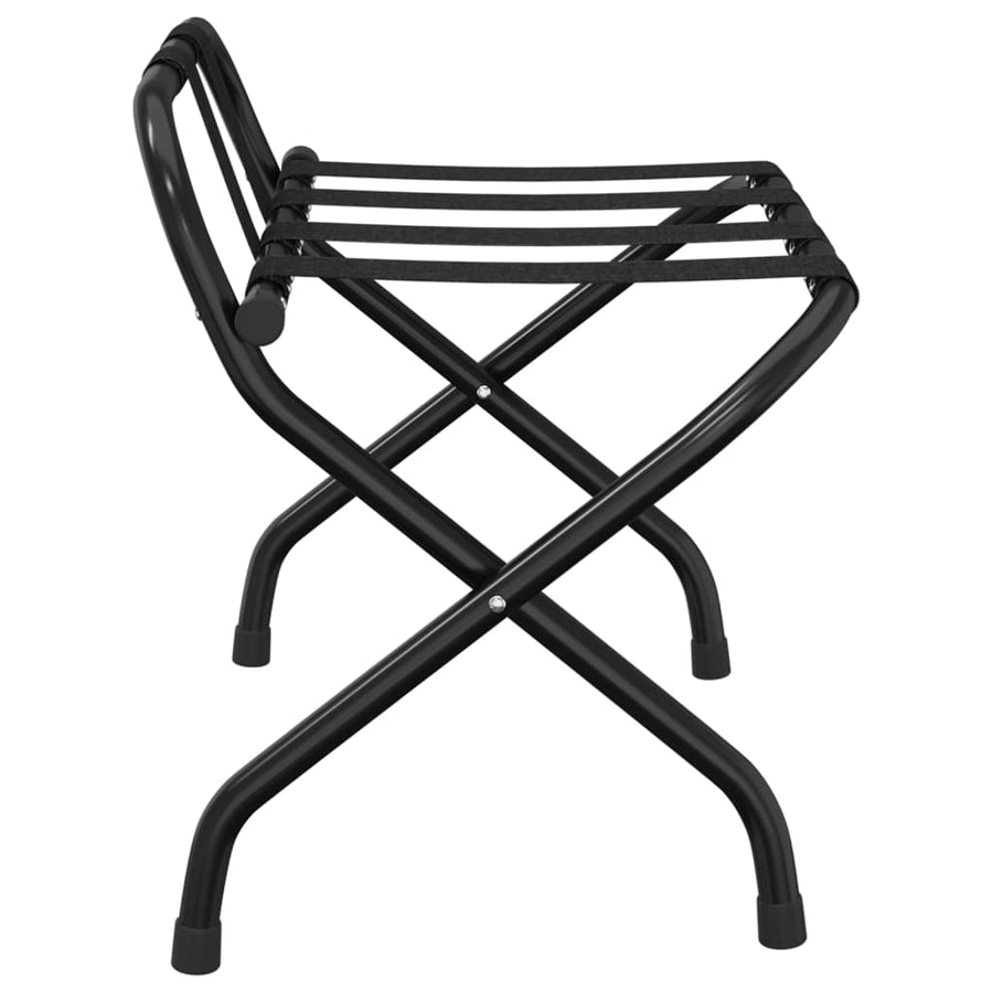 Bagagerek Met Rugleuning 56 x 39 x 52 cm Zwart