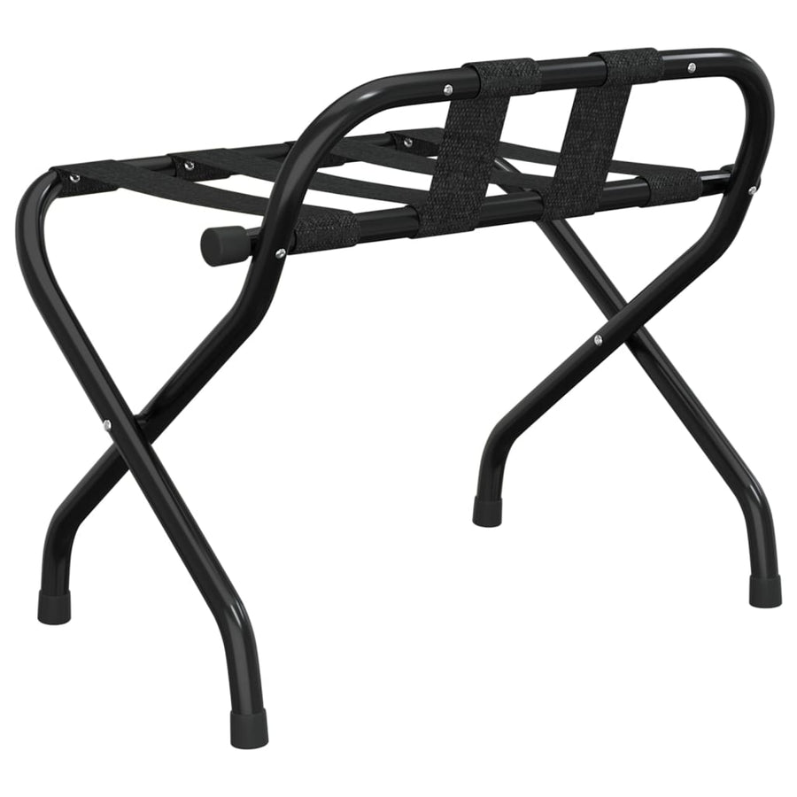 Bagagerek Met Rugleuning 56 x 39 x 52 cm Zwart