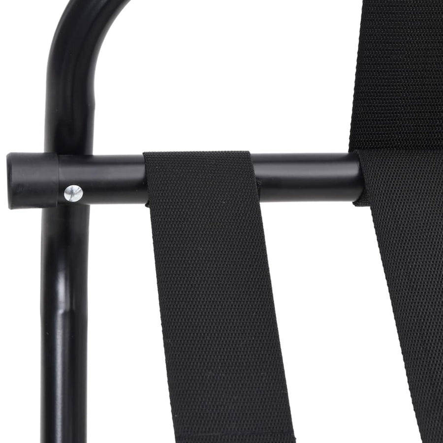 Bagagerek Met Rugleuning 56 x 39 x 52 cm Zwart