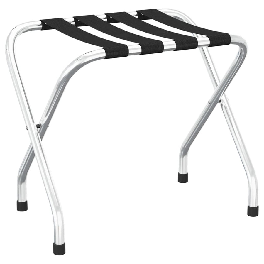 Bagagerek 56 x 40 x 49 cm Zwart en zilver