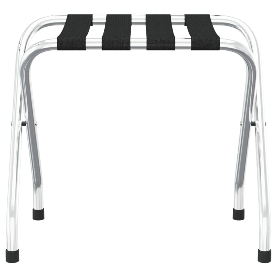 Bagagerek 56 x 40 x 49 cm Zwart en zilver