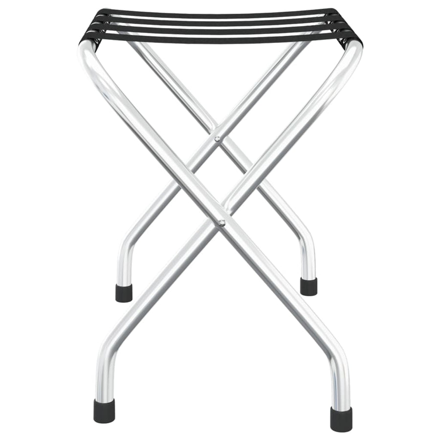 Bagagerek 56 x 40 x 49 cm Zwart en zilver